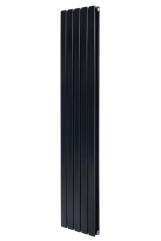 Вертикальный дизайнерский радиатор отопления ARTTIDESIGN Livorno II 5/1800/340 черный матовый